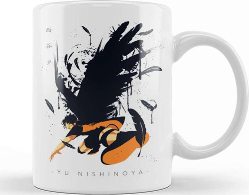 Haikyuu Nishinoya Minimalist Kupa Bardak Porselen