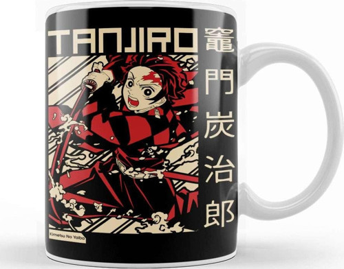 Touz Tanjiro Demon Slayer Kimetsu No Yaiba Anime Kupa Bardak Porselen