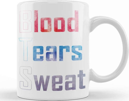 Bts Blood Sweat And Tears Watercolours Army Kpop Kupa Bardak Porselen