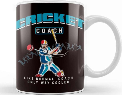 Cricket Coach Team Player Cricketer Bowler Pitch Kupa Bardak Porselen