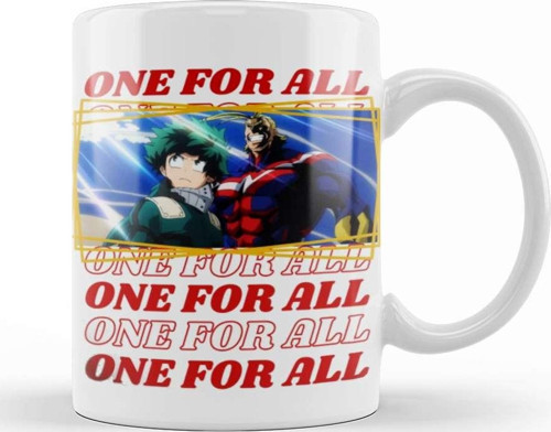 One For All My Hero Academia Kupa Bardak Porselen