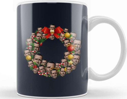 John Mcclane Die Hard Multiface Christmas Wreath Kupa Bardak Porselen