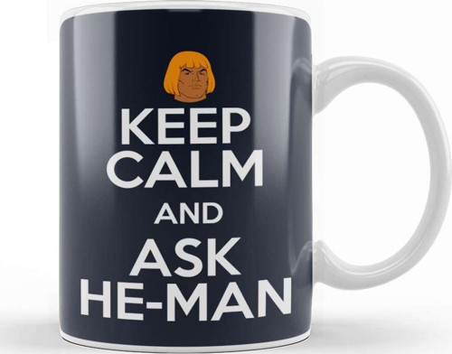 Keep Calm And Ask He Man Masters Of The Universe Kupa Bardak Porselen
