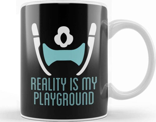 Symmetra Reality Is My Playground Logo Overwatch Kupa Bardak Porselen