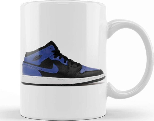 Air Jordan 1 Mid Hyper Royal Kupa Bardak Porselen