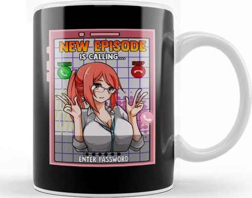 Anime Girl New Episode Is Calling Sleep Can Wait Kupa Bardak Porselen