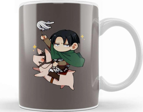 Attack On Titan Chibi Levi 1 Kupa Bardak Porselen