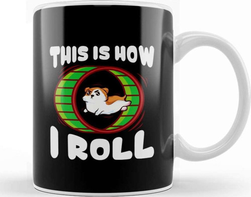 Cute & Funny This Is How I Roll Bowling Ball Pun Kupa Bardak Porselen