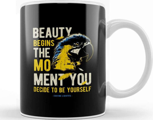 Everyone Is Beautiful Parrot Kupa Bardak Porselen