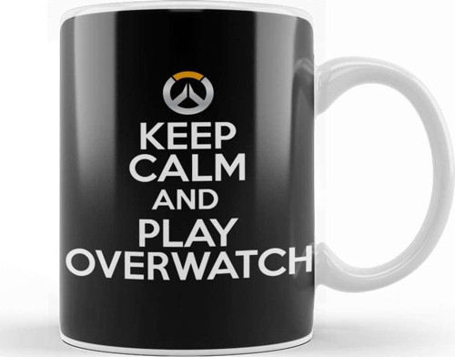 Keep Calm And Play Overwatch Kupa Bardak Porselen