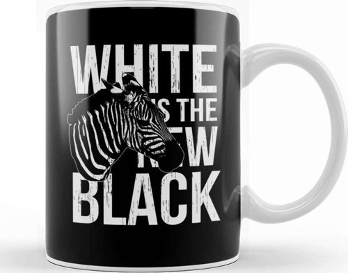 Zebra White Is The New Black Kupa Bardak Porselen