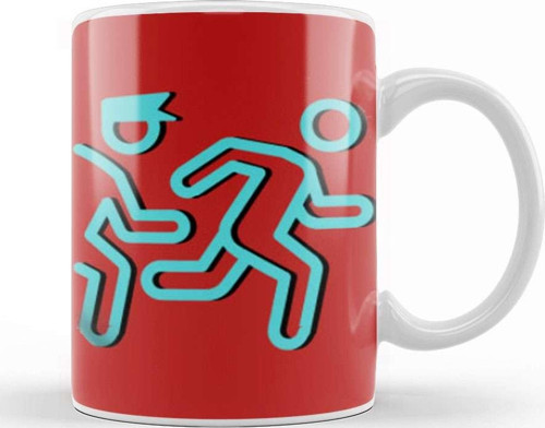 Police Gift İdea Funny Saying Quote Kupa Bardak Porselen