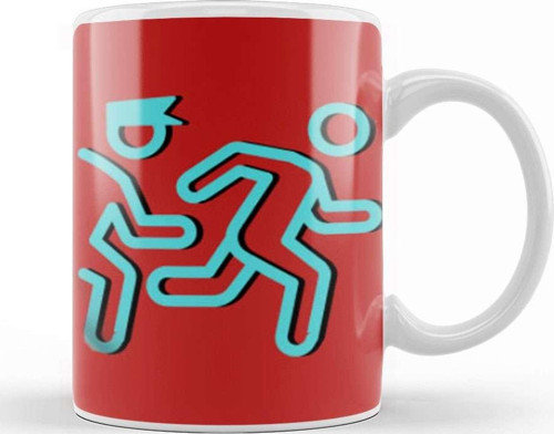 Police Gift İdea Funny Saying Quote Kupa Bardak Porselen