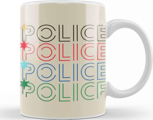 Police Gift İdea Funny Saying Quote Kupa Bardak Porselen