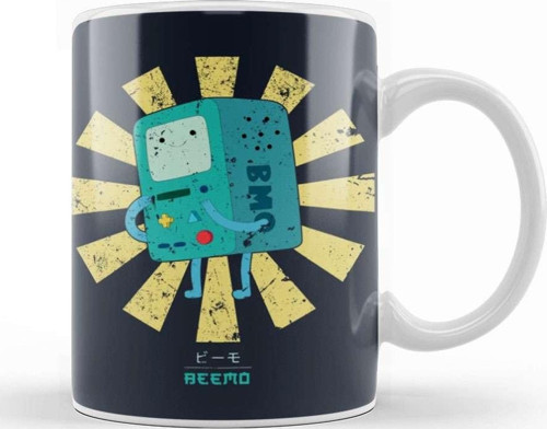 Beemo Retro Japanese Adventure Time Kupa Bardak Porselen