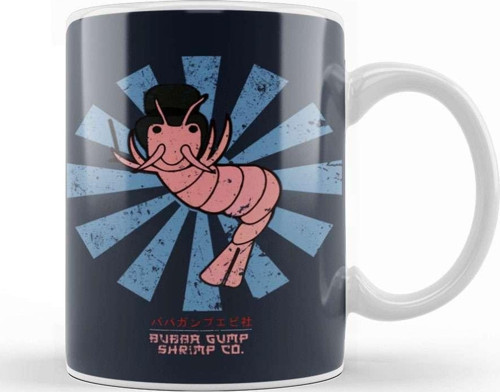 Bubba Gump Shrimp Co Retro Japanese Kupa Bardak Porselen