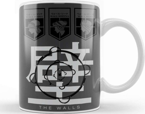 The Walls Shingeki No Kyojin Kupa Bardak Porselen