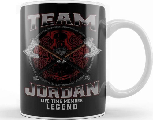 Jordan Name Life Time Member Legend Kupa Bardak Porselen