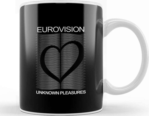 Eurovision Joy Division Parody Logo Kupa Bardak Porselen