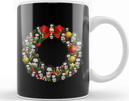 The Crow Multiface Christmas Wreath Kupa Bardak Porselen