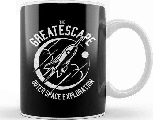 Vthe Great Escape Space Exploration Kupa Bardak Porselen