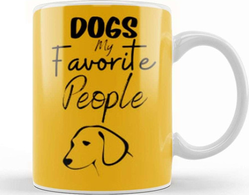 Funny Dog Lover Gift For Men Kupa Bardak Porselen