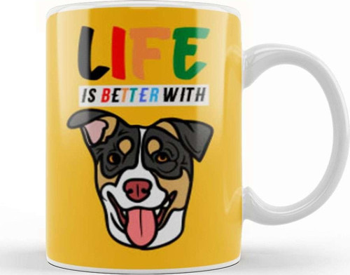 Funny Dog Lover Gift For Men Kupa Bardak Porselen