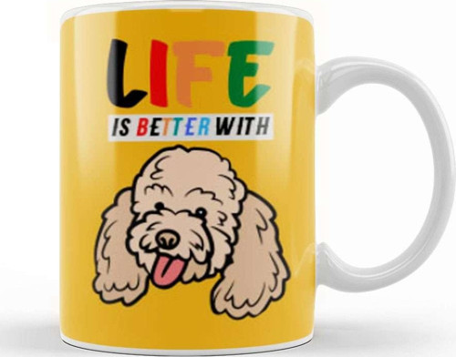 Funny Dog Lover Gift For Men Kupa Bardak Porselen
