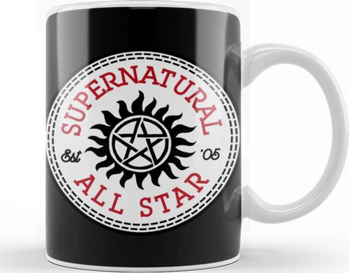 Supernatural All Star Converse Logo Kupa Bardak Porselen