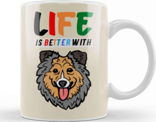 Funny Dog Lover Gift For Men Kupa Bardak Porselen