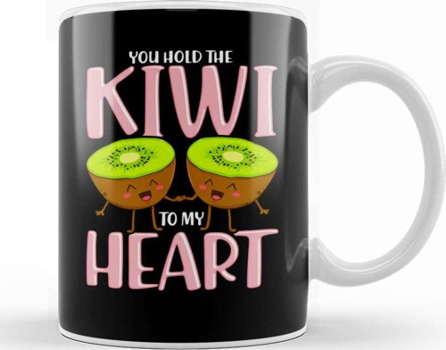 You Hold The Kiwi To My Heart Adorable Kiwis Pun Kupa Bardak Porselen