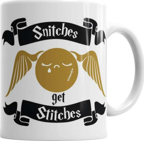 Harry Potter Snitches Get Stitches Kupa Bardak Porselen