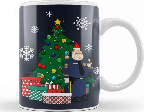 Chief Randall Crawford Around The Christmas Tree Kupa Bardak Porselen