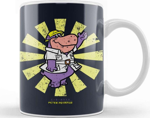 Peter Potamus Retro Japanese Kupa Bardak Porselen