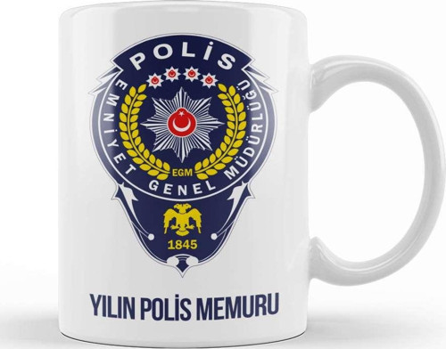 Emniyet Polisi Polise Hediye Kupa Bardak Porselen