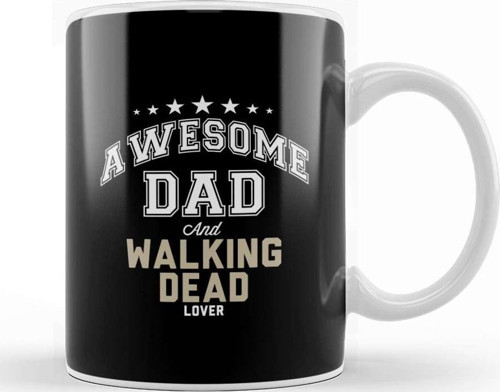 Awesome Dad And Walking Dead Lover Kupa Bardak Porselen