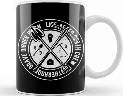 Grave Digger Life After Death Crew Kupa Bardak Porselen