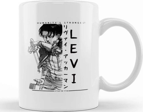 Captain Levi Attack On Titan Shingeki No Kyojin Kupa Bardak Porselen