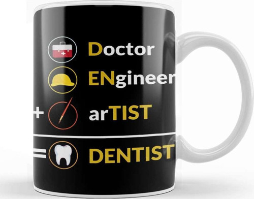Doctor Engineer Artist Dentist 031 Kupa Bardak Porselen