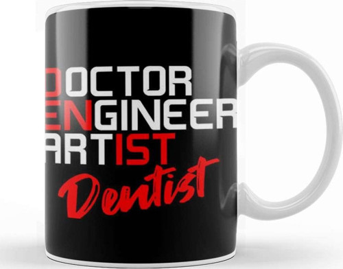 Doctor Engineer Artist Dentist 034 Kupa Bardak Porselen