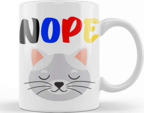 Funny Cat Lover Gifts For Men Kids Kupa Bardak Porselen