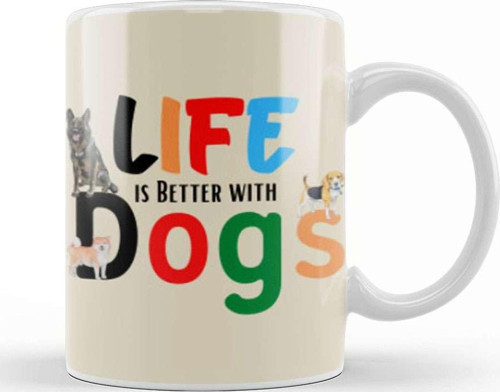 Funny Dog Lover Gifts For Men Kids Kupa Bardak Porselen