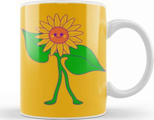Funny Gift Smile Of A Rose Artwork Kupa Bardak Porselen