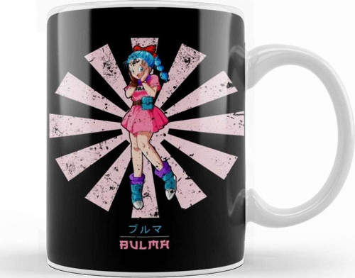 Bulma Retro Japanese Dragon Ball Z Kupa Bardak Porselen
