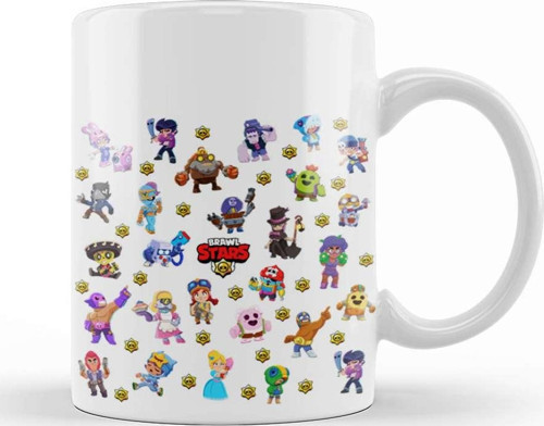 Brawl Stars Büyük Yıldızlar Kupa Bardak Porselen