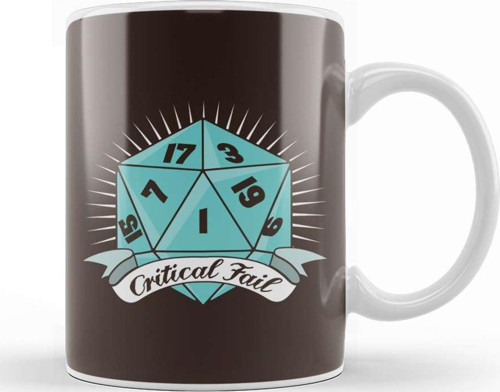 Dungeons And Dragons Critical Fail Kupa Bardak Porselen