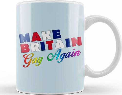 Make Britain Gay Again Lgbtq Pride Kupa Bardak Porselen
