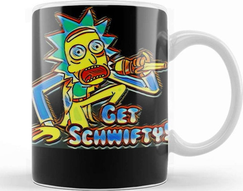 Rick And Morty Get Schwifty Kupa Bardak Porselen