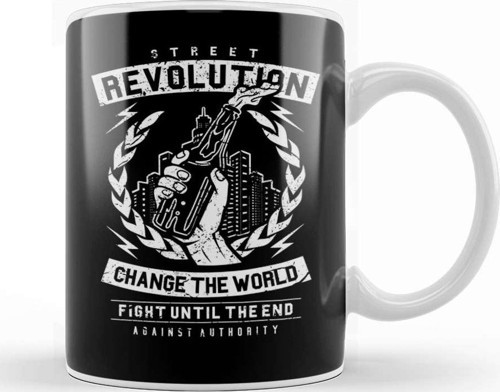 Street Revolution Change The World Kupa Bardak Porselen