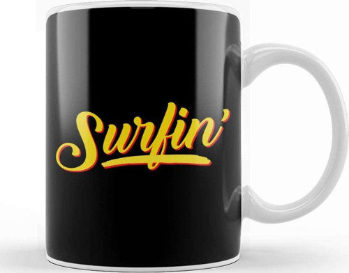 Surfin Worn By Rodney Bingenheimer Kupa Bardak Porselen